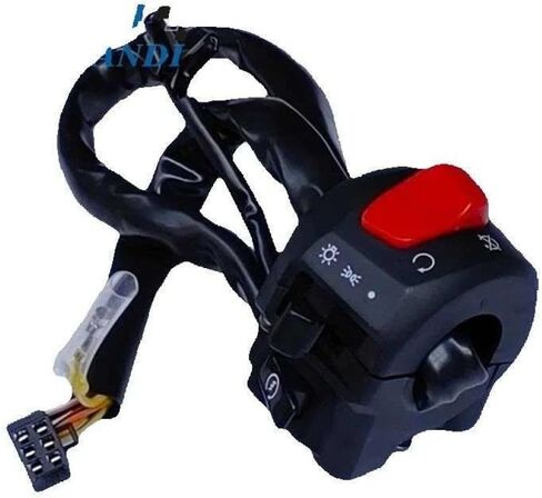 GZ150-A GZ 150 Motorcycle Handlebar Control Switch Compatible with Horn Turn Headlight Electrical Start Switches Includes Wiring Harness(Left) in Saudi Arabia