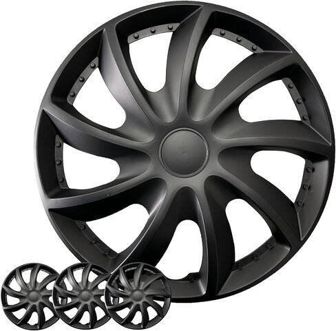 15 بوصة Hubcaps مجموعة من 4 لحافة الحديد، غطاء عجلة القيادة محور السيارة قبعات غطاء حافة العجلة ABS البلاستيك استبدال Hubcap الملحقات للسيارة in Kuwait