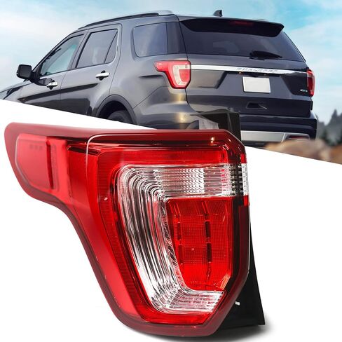 مجموعة مصابيح خلفية FIONE متوافقة مع 2011 2012 2013 2014 2015 Ford Explorer لمبة خلفية ضوء الفرامل الجانب الأيسر للسائق LH in Saudi Arabia