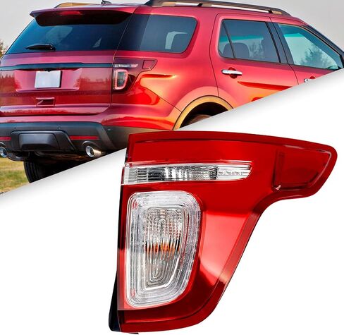 مجموعة مصابيح خلفية FIONE متوافقة مع 2011 2012 2013 2014 2015 Ford Explorer لمبة خلفية ضوء الفرامل الجانب الأيسر للسائق LH in Saudi Arabia