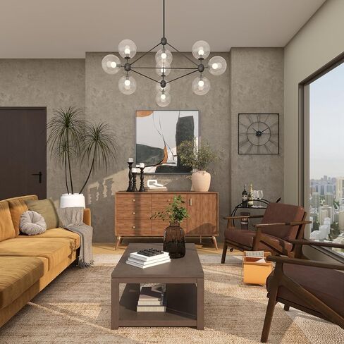 حامل شموع خشبي من ديكو 79، مجموعة من 3 قطع، 18، 15، 12 بوصة ارتفاع، رمادي in Kuwait