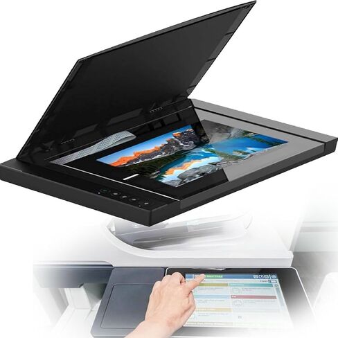Flatbed Scanner, A3 Flatbed Scanner, Portable Book Scanner, for Graphics and Documents, 2400x2400 Dpi/OCR Text Recognition/Automatic Cropping, for Schools or Offices in Kuwait