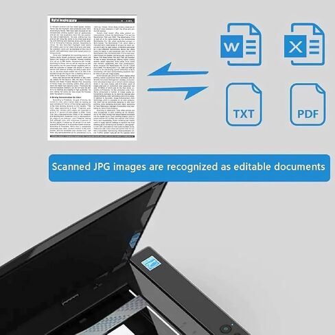 Flatbed Scanner, A3 Flatbed Scanner, Portable Book Scanner, for Graphics and Documents, 2400x2400 Dpi/OCR Text Recognition/Automatic Cropping, for Schools or Offices in Kuwait