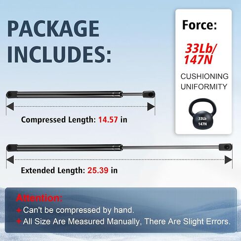 دعامات غطاء المحرك الأمامي لرفع الصدمات تدعم نوابض الغاز المتوافقة مع Lexus GX470 لسيارة Toyota 4Runner 2003 2004 2005 2006 2007 2008 2009، استبدال 6228 SG329055، حزمة من 2 in Kuwait