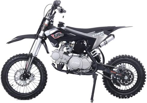 X-PRO 125cc Kids Dirt Bike Pit Bike Youth Dirt Pit Bike مع ناقل حركة شبه أوتوماتيكي 4 سرعات، إطارات كبيرة 14 بوصة/12 بوصة! in Kuwait