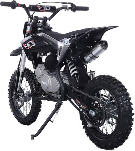 X-PRO 125cc Kids Dirt Bike Pit Bike Youth Dirt Pit Bike مع ناقل حركة شبه أوتوماتيكي 4 سرعات، إطارات كبيرة 14 بوصة/12 بوصة! in Kuwait