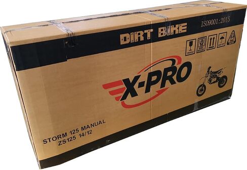 X-PRO 125cc Kids Dirt Bike Pit Bike Youth Dirt Pit Bike مع ناقل حركة شبه أوتوماتيكي 4 سرعات، إطارات كبيرة 14 بوصة/12 بوصة! in Kuwait