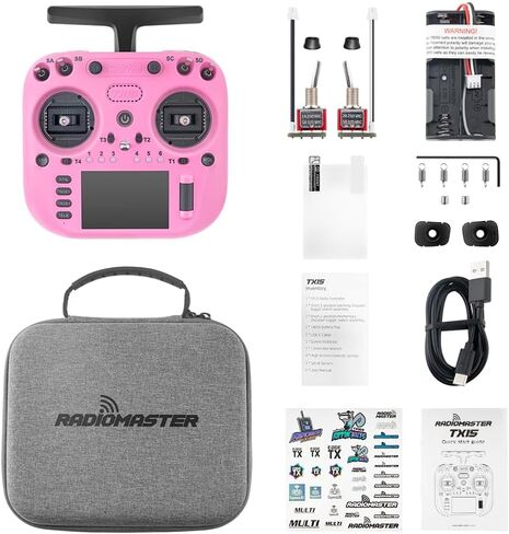 RadioMaster TX15 ExpressLRS Hall Gimbals IPS شاشة لمس راديو وضع التحكم 2 (رمادي) in Kuwait