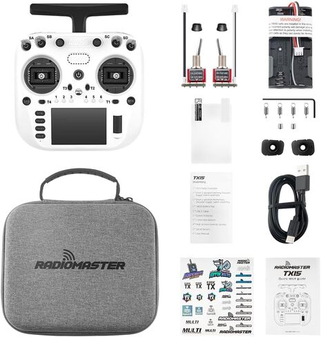 RadioMaster TX15 ExpressLRS Hall Gimbals IPS Touchscreen Radio Controller Mode 2 (Blue) in Saudi Arabia
