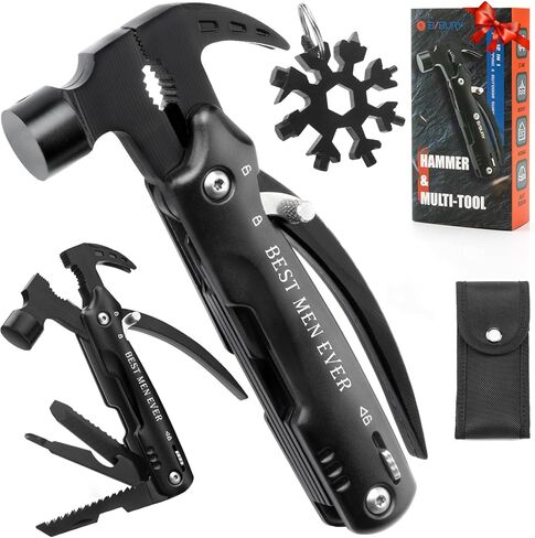 BIBURY 12 in 1 Multi-Tools, Swiss Knives, Multipurpose Camping Useful Gadgets with 18 in 1 Snowflake Multipurpose Tool, Multitool Useful Gadgets, Pliers Knife Multipurpose Camping Accessories in Saudi Arabia