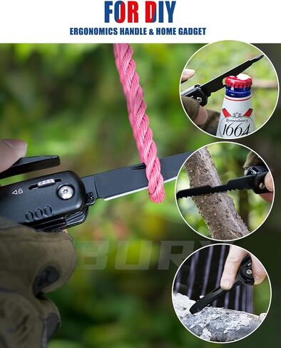 BIBURY 12 in 1 Multi-Tools, Swiss Knives, Multipurpose Camping Useful Gadgets with 18 in 1 Snowflake Multipurpose Tool, Multitool Useful Gadgets, Pliers Knife Multipurpose Camping Accessories in Saudi Arabia