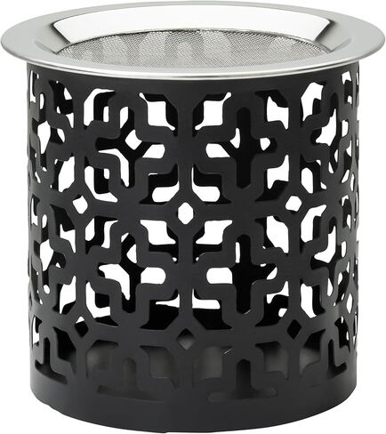 Black Iron Incense Burner with Sieve Height 3.15 inch [Handmade] for Burning Incense with a Tealight in Kuwait