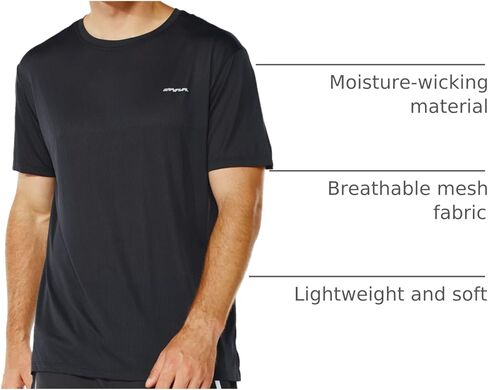 GRAMVAL Men's Crew T-Shirt, Dry-Fit Moisture Wicking Active Athletic Performance in Kuwait