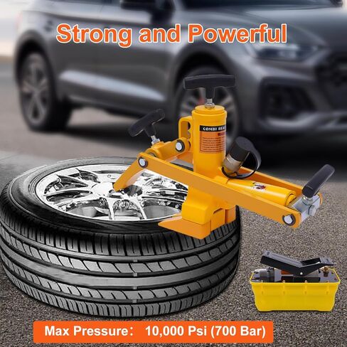 قاطع خرز هيدروليكي عالي التحمل مقاس 2.34 بوصة - مبدل إطارات 13.8T للشاحنات والجرارات، 10000 رطل لكل بوصة مربعة، تصميم ذاتي السحب، مثالي لإطارات Skidder ذات العجلات in Kuwait