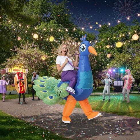 CHOIEO Halloween Inflatable Costume for Adult, Funny Blow Up Animal Costume, Ride-On or Full Body Suit in Saudi Arabia