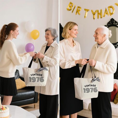 هدايا عيد ميلاد Vavabox للنساء، حقيبة حمل فريدة من نوعها 16 18 30 40 50 60 سنة، هدايا حقيبة يد عتيقة لابنتها الأم in Kuwait