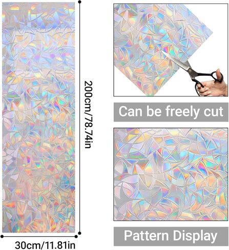 Window Privacy Film Static Cling Frosted Hibiscus 11.8 x 78.7 in No Glue Removable Non Adhesive Glass Cover for Bathroom Balcony Office Doors in Saudi Arabia