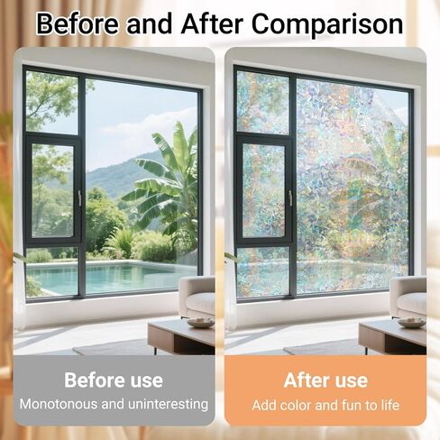 Window Privacy Film Static Cling Frosted Hibiscus 11.8 x 78.7 in No Glue Removable Non Adhesive Glass Cover for Bathroom Balcony Office Doors in Saudi Arabia