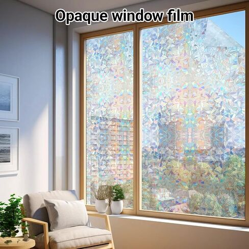 Window Privacy Film Static Cling Frosted Hibiscus 11.8 x 78.7 in No Glue Removable Non Adhesive Glass Cover for Bathroom Balcony Office Doors in Saudi Arabia