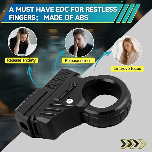 ألعاب مسدس فيدجيت ثلاثية الأبعاد، لعبة مسدس فيدجيت كليكر EDC، وسادة حلقة تململ للبالغين، أداة دوارة بلاستيكية لإصبع اليد وتخفيف التوتر وتركيز الألعاب الحسية للأطفال في عيد الميلاد وجائزة هدية عيد الميلاد in Kuwait