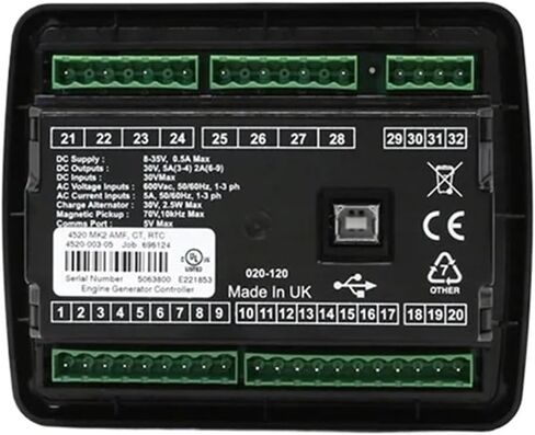 DSE4520 MKII AMF لوحة تحكم مولد إيقاف التشغيل التلقائي لوحدة التحكم في فشل التيار الكهربائي للمولد in Saudi Arabia
