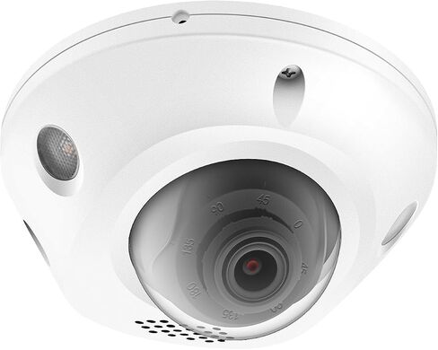 HikVision/Uniview Compatible HD 4MP SonyStarvis Sensor IP Camera Colorvu PoE Turret Dome with Microphone, 24/7 Full Time Color at Night, Weatherproof IP67 Indoor Outdoor Wide Angle 2.8mm in Kuwait