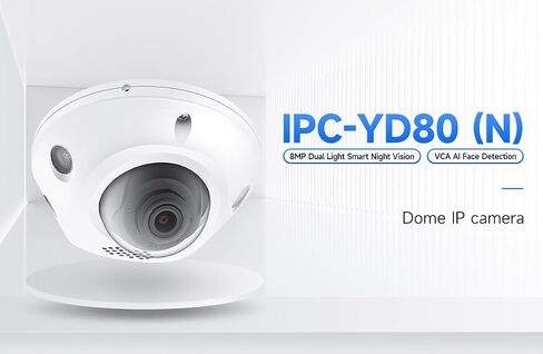 HikVision/Uniview Compatible HD 4MP SonyStarvis Sensor IP Camera Colorvu PoE Turret Dome with Microphone, 24/7 Full Time Color at Night, Weatherproof IP67 Indoor Outdoor Wide Angle 2.8mm in Kuwait
