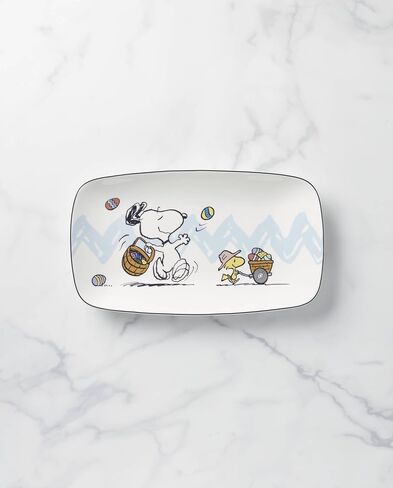Lenox Peanuts Snoopy & Woodstock Easter Basket, 1 Count, Multi in Saudi Arabia