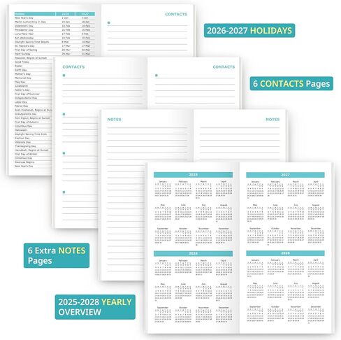 Pocket Calendar 2026-2027 for Purse, Two Year Monthly Planner Pocket Size, Jan 2026 to Dec 2027 Monthly Planner Small Size (6.5" x 3.5") - Black in Kuwait