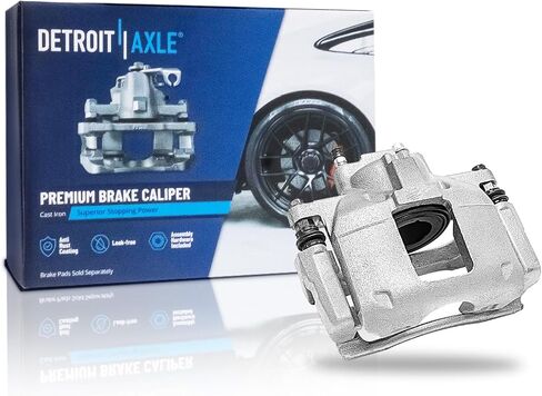 Detroit Axle - Front Left Brake Caliper for 07-11 Dodge Nitro, 08-12 Jeep Liberty, 07-17 Wrangler, 2018 Wrangler JK Driver Side Disc Brake Caliper w/Bracket Replacement in Saudi Arabia