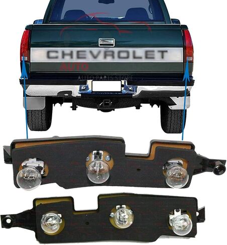 Tailligth Connector Circuit Board Plate With Bulbs Pair For 1988-2000 Chevrolet GMC C/K Series Pickup Truck Direct Replacement 16511566 16511565 in Kuwait