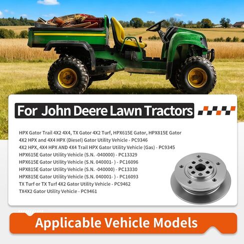 محور دوار قرص فرامل العجلات الخلفية لجون ديري HPX Gator Trail 4X2 4X4 TX Gator 4X2 Turf HPX615E Gator HPX815E Gator AM135647 in Kuwait