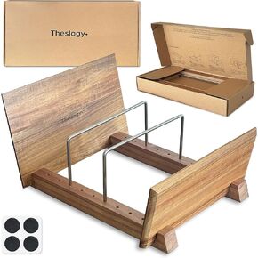 Vinyl Record Storage Holder - Solid Acacia Wood & Metal, Sturdy Record Storage for 50-70 Albums, Elegant Vinyl Holder in Saudi Arabia