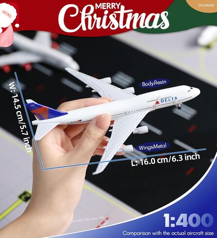 1/400 Plane 747 Model Kits (6-inch L) for Boeing 747 Airlines Plane Model with Pre-Built Aircraft Landing Gear and Display Stand for Adults Planes Aviation Gifts or Collection in Saudi Arabia