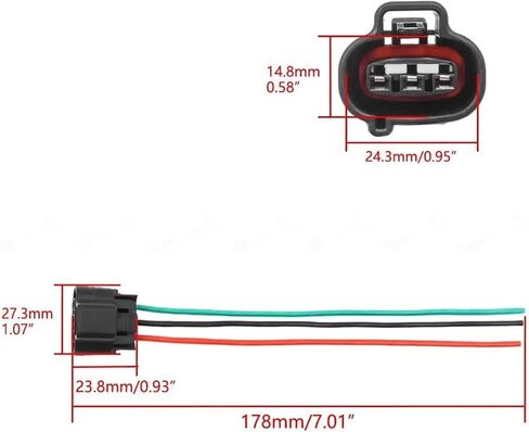 موصل 3 دبوس التحكم في سرعة الخمول IAC صمام الأسلاك تسخير 22270-0D030 22270-75050 16022-PWA-G01 (8 قطع) in Kuwait