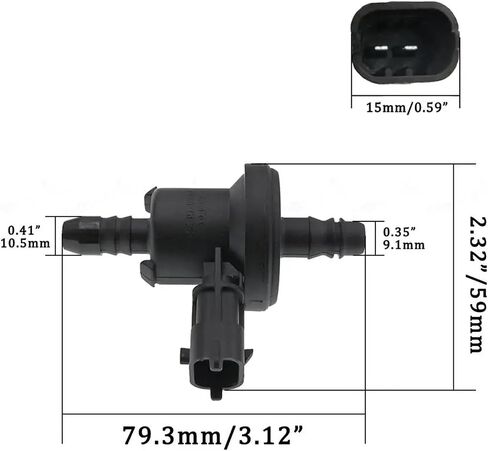 0280142500 BV619G866AA BV61-9G866-AA Vacuum valve purification solenoid valve in Saudi Arabia
