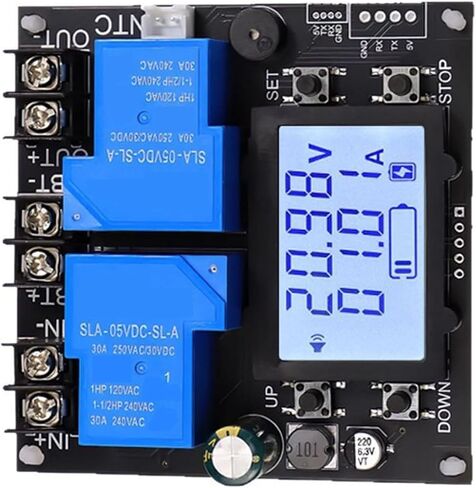 Automatic Low Voltage Cut-off Switcher DC 10V with 110V Relay LCD Display 30A Lead Battery Automatic Battery Protection in Saudi Arabia