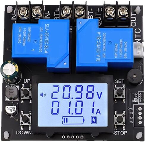 Automatic Low Voltage Cut-off Switcher DC 10V with 110V Relay LCD Display 30A Lead Battery Automatic Battery Protection in Saudi Arabia