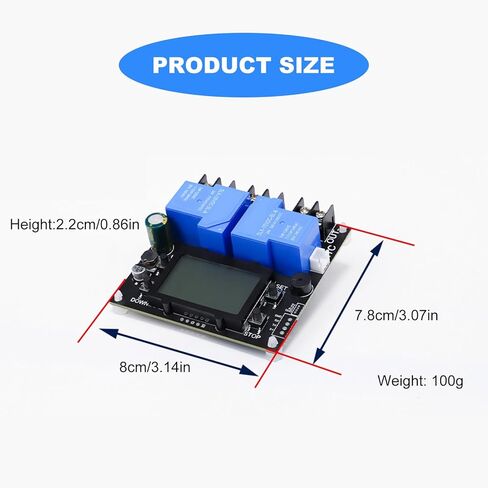 Automatic Low Voltage Cut-off Switcher DC 10V with 110V Relay LCD Display 30A Lead Battery Automatic Battery Protection in Saudi Arabia