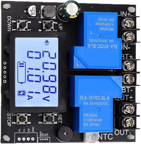 Automatic Low Voltage Cut-off Switcher DC 10V with 110V Relay LCD Display 30A Lead Battery Automatic Battery Protection in Saudi Arabia