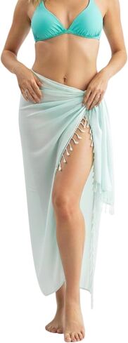 Extra Soft Sarong for Women | Beach & Swimsuit Coverup Pareo | 100% Rayon - Soft, Lightweight, & Breathable in Saudi Arabia