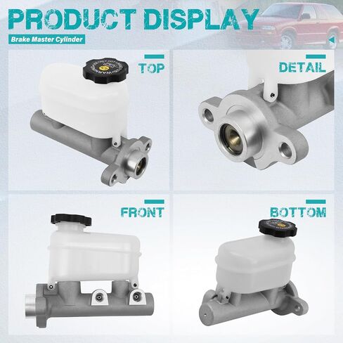 M630021 Brake Master Cylinder with Reservoir and Cap Fit for Chevy, GMC, Isuzu and Oldsmobile Vehicles - Blazer, Bravada 1998-2000, S10, Jimmy, Sonoma, Hombre 1998-1999 - Replaces 18026274 M630197 in Saudi Arabia
