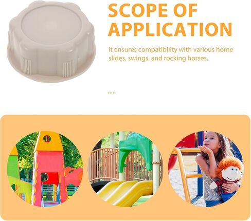 2pcs Slide Accessory Bolt Caps: Plastic Screw and Nut Caps - 3cm Inner Diameter - Playground Bolt Covers - Kids Slide Fixing Covers for Secure Installation in Saudi Arabia