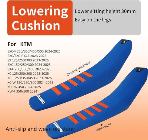 2025 جديد موتوكروس مقعد مقعد 30 مللي متر أقل من الأصلي ل KTM EXC EXCF SX SXF XC XCF XCW XCFW 2023 2024 دراجة نارية 250 300 150 in Kuwait