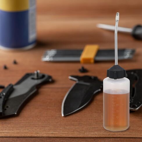 باتيكل 120 مل إبرة تزييت 4oz، 2 قطعة زجاجة زيت مسدس الغراء مع نصائح إبرة حادة دقيقة لآلة الخياطة DIY Craft، أبيض in Saudi Arabia