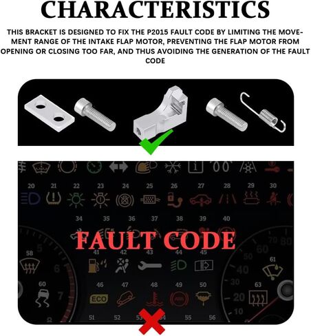 Car P2015 Seat Repair Bracket Kit, Car Engine Intake Manifold Repair Kit, Aluminum Alloy Intake Manifold Bracket, Auto Accessories for Audi Skoda, Replace OEM # 03L129711E 03L129711AG 03L129086 in Saudi Arabia