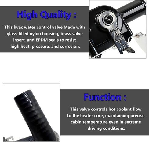 87240-35070 HVAC Heater Water Control Valve Compatible with Toyota 4Runner 1998–2002 | Replace 87240-35070 8724035070 | Engine Coolant Heating Flow Valve Assembly in Saudi Arabia