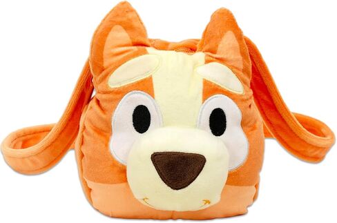 مجموعة محفظة Bingo القطيفة حول الجسم - مجموعة محفظة صغيرة زرقاء من حقيبة Plushie Crossbody للفتيات بالإضافة إلى الملصقات، المزيد | حقائب بلوي وبينغو للأطفال in Saudi Arabia