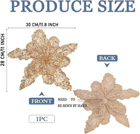 1Pcs Handmade Rhinestones Applique Champagne Large Flower Sequin Beaded Patches Sew on Sequins Crystal Lace Fabric Trim for Wedding Dress Wedding Headwear DIY Decorative Clothes in Kuwait