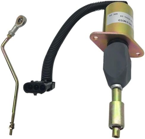 Fuel Stop Solenoid 3935457 3935459 SA-4762-24 SA-4763-24 For Cummins Excavator 6CT Diesel Engine 4BT 6BT 5.9L 8.3L C8.3-250 New Aftermarket Parts in Saudi Arabia